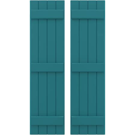 Ekena Millwork Americraft 4-Board, 3 Batten Exterior Real Wood Joined Board-n-Batten Shutters, ARW401BB414X74ANH, PR ARW401BB414X74ANH